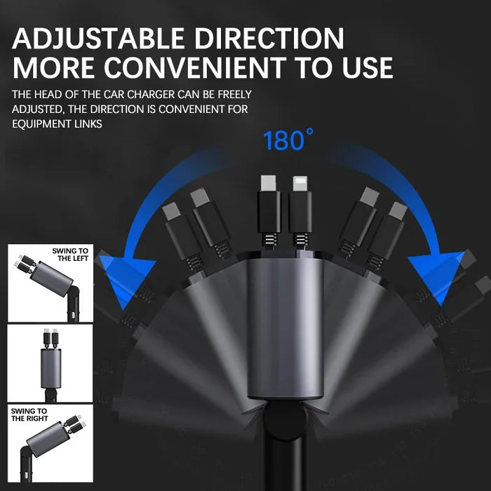 Veranixium 100W Super Fast Charging Metal Car Charger - Premium Power on the Go