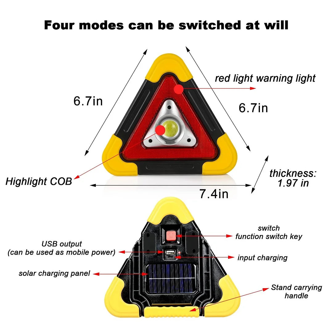 Veranixium LED Solar Charging Tripod Warning Light - Your Ultimate Safety Companion