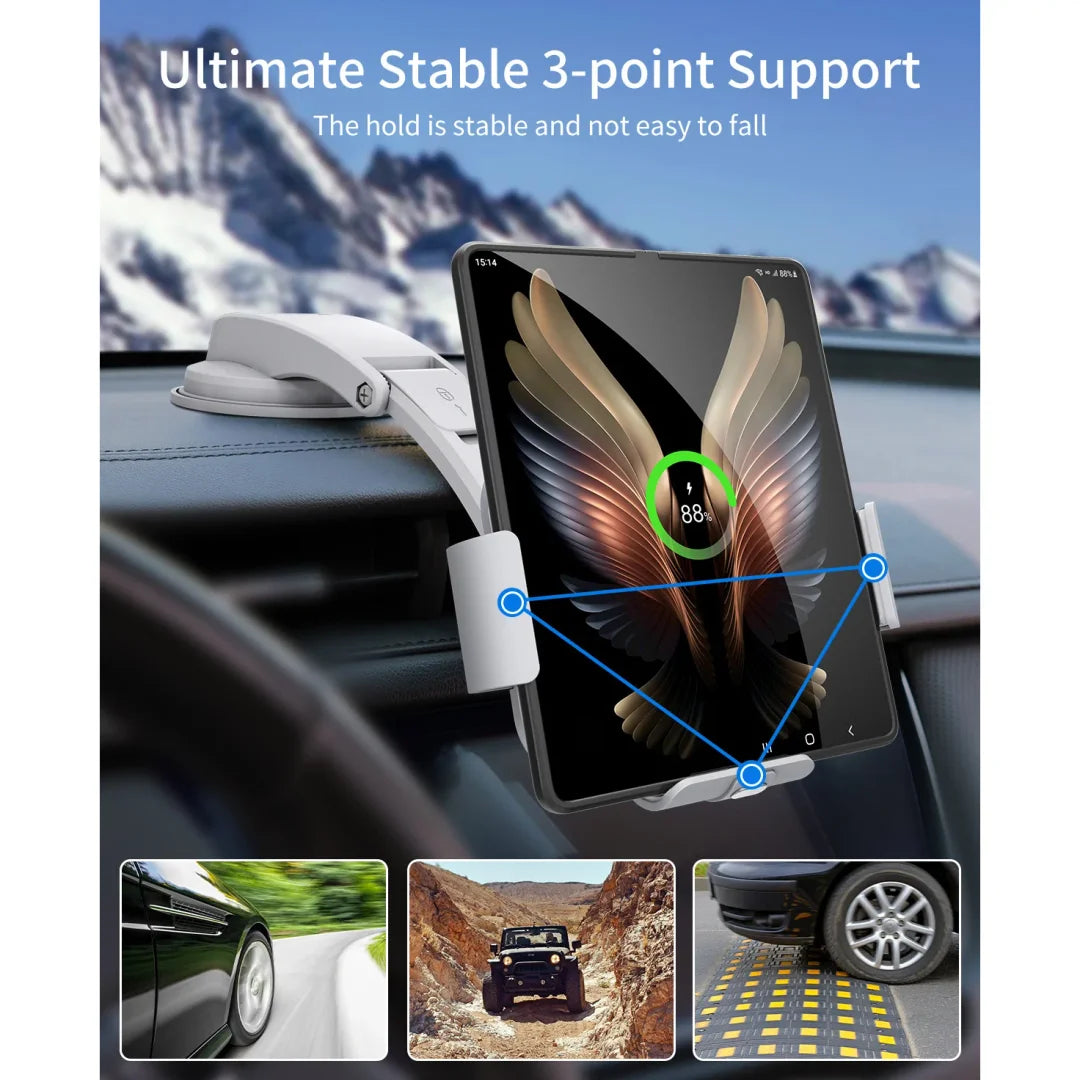 Veranixium Folding Screen Mobile Phone Wireless Fast Charging Stand with Auto-Clamping